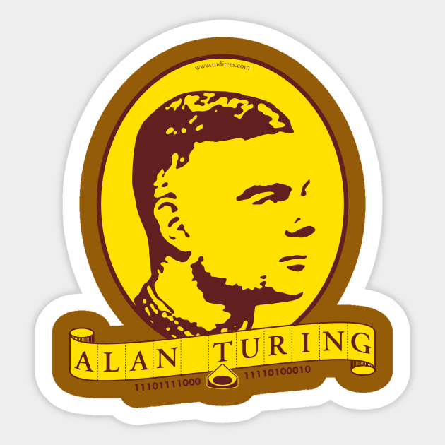 Alan Turing Sticker by tuditees